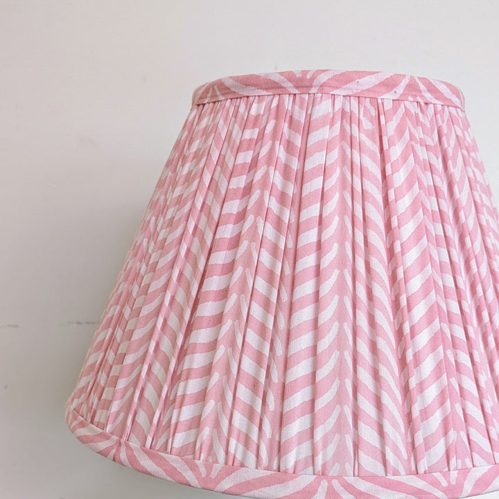 Khoti Pink Empire Pleated Lampshade-Lampshades-LNH Edit