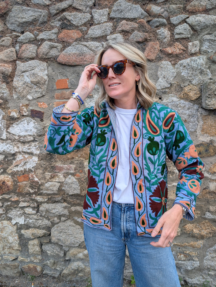 Embroidered Suzani Jacket | No. 035-Jackets & Coats-LNH Edit