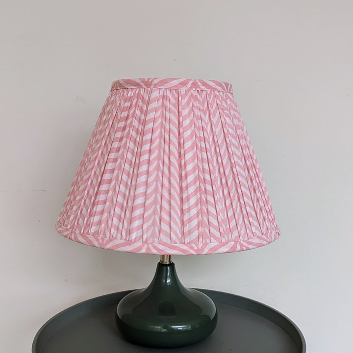 Khoti Pink Empire Pleated Lampshade-Lampshades-LNH Edit