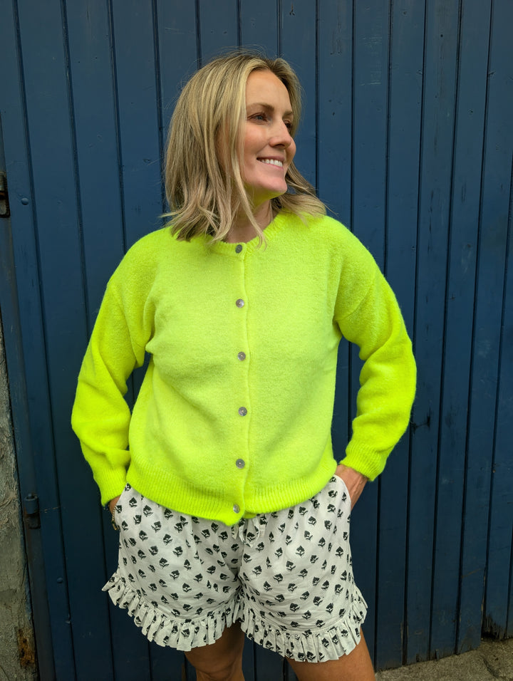 Neon long Sleeve super soft Mohair Cardi--LNH Edit