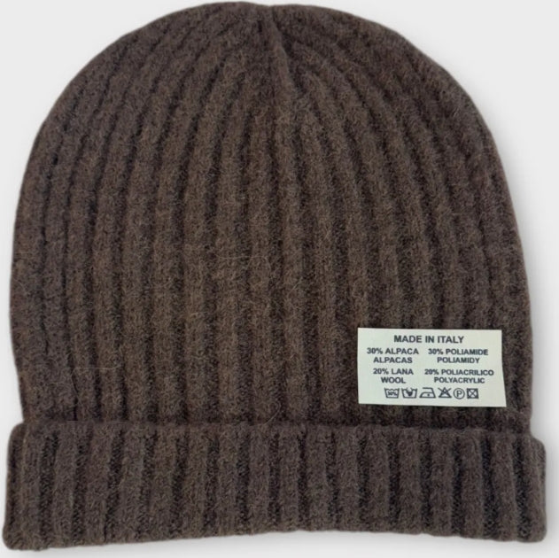 Alpaca Blend Beanie Hat-Shirts & Tops-LNH Edit