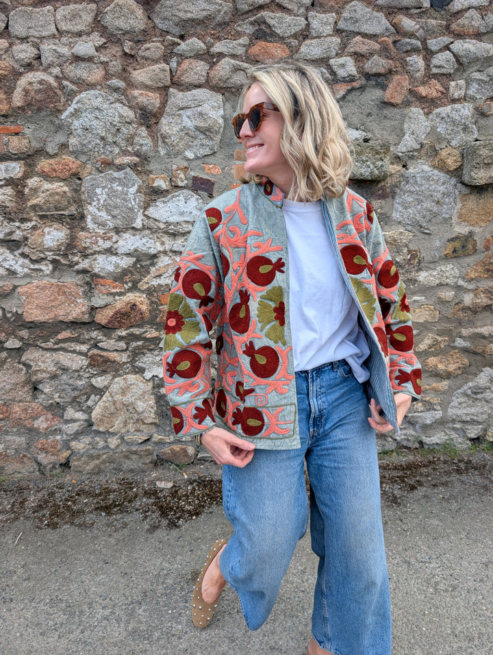 Embroidered Suzani Jacket | No. 033-Jackets & Coats-LNH Edit