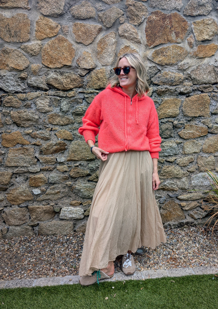 Maxi skirt Camel--LNH Edit