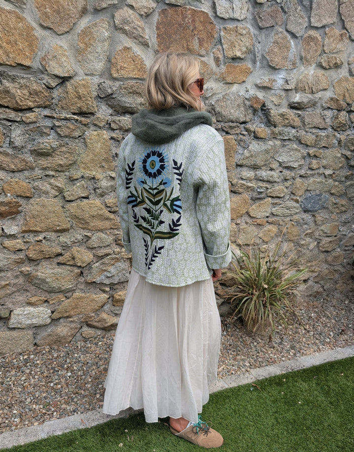 Lory Green Quilted Jacket-Jackets & Coats-LNH Edit