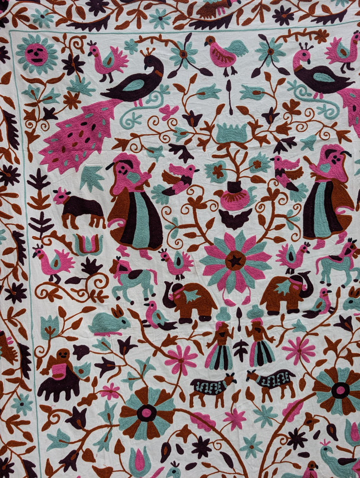 Suzani 031, Peacock-throw-LNH Edit