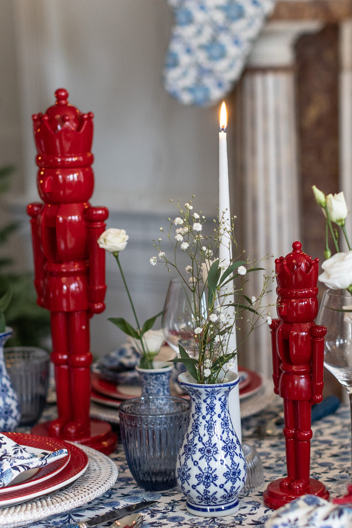 Red Glossy Nutcrackers, Set of 2, Smaller