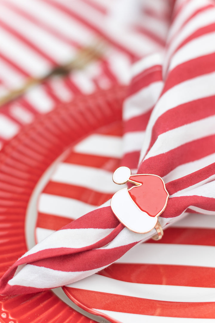 Santa Hat Napkin Rings – Set of 4
