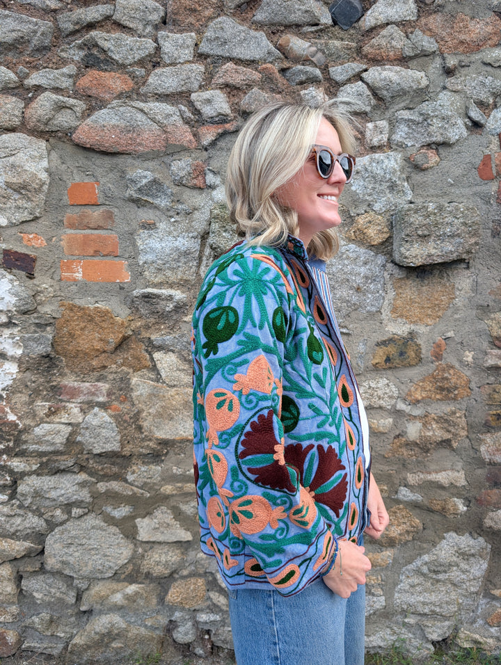 Embroidered Suzani Jacket | No. 035-Jackets & Coats-LNH Edit