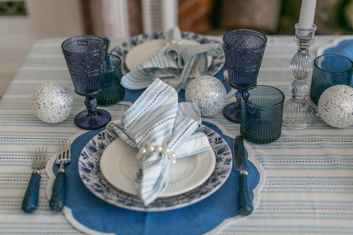Elsie Blue Tablecloth-Tablecloths-LNH Edit