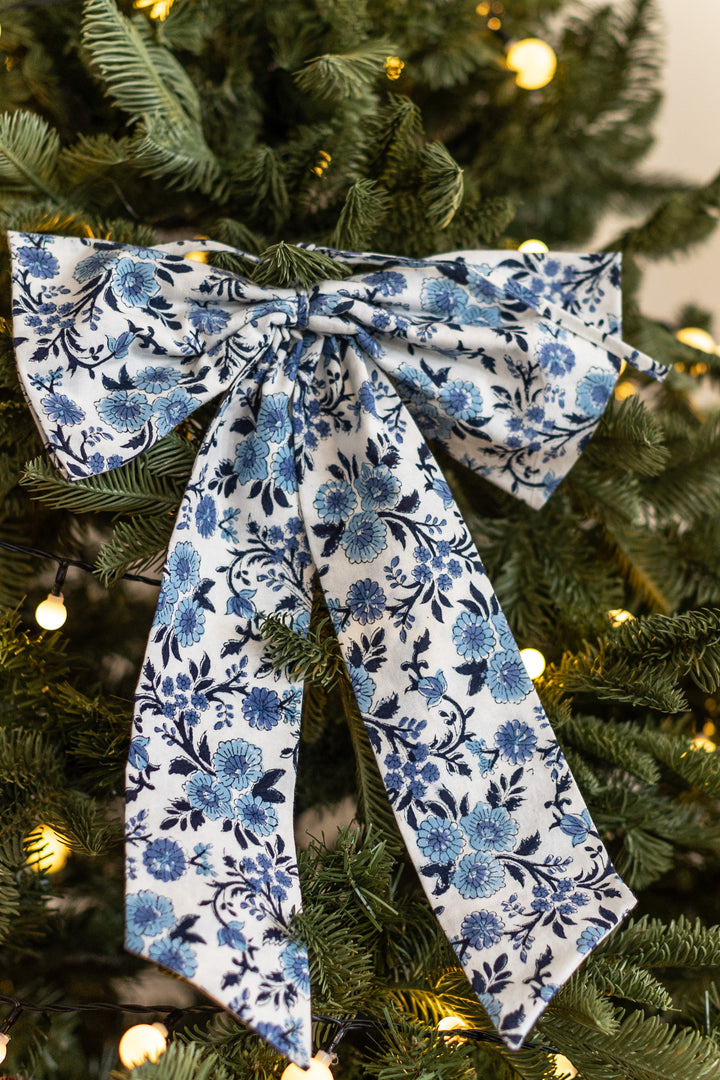Thistle Blue Handmade Bow, 2 sizes