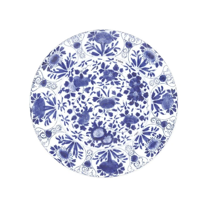 Delft Paper Salad & Dessert Plates in Blue - 8 Per Package-Paper Plates-LNH Edit