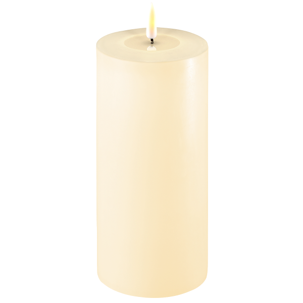 Cream LED Candle, 10  x 20 cm, Sold Individually-LED Candles-LNH Edit