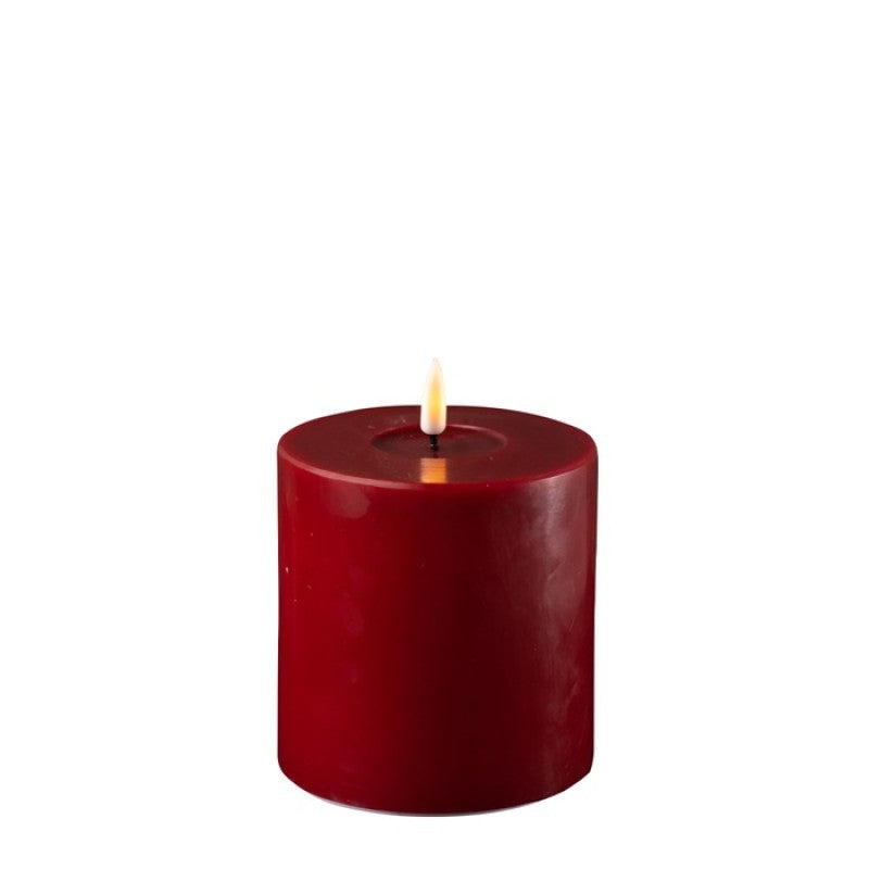 Bordeaux LED Candle 10 x 10 cm, Sold Individually-LED Candles-LNH Edit