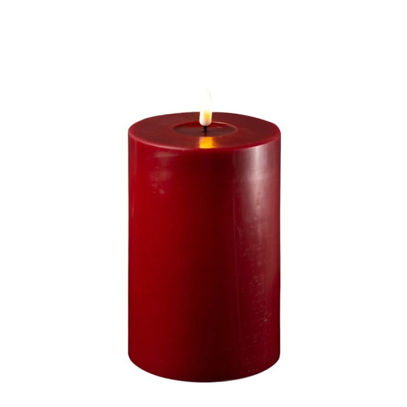 Bordeaux  LED Candle 10 x 15 cm, Sold Individually-LED Candles-LNH Edit