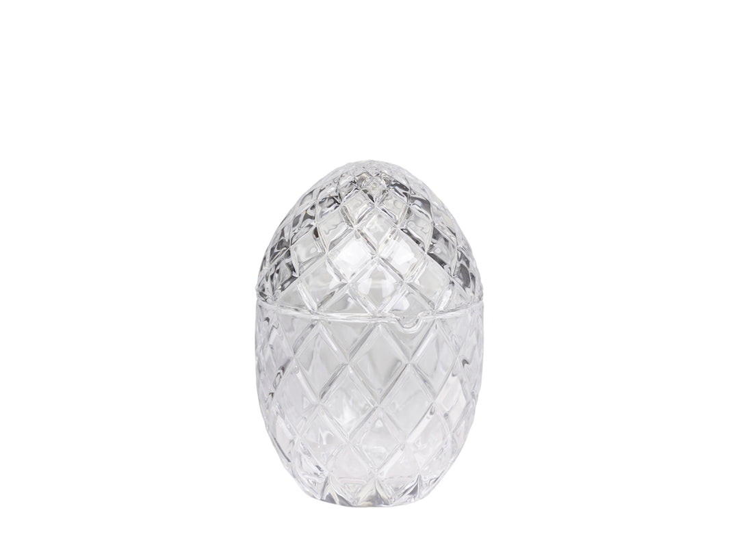 Small Glass Egg with Lid-Ornaments-LNH Edit