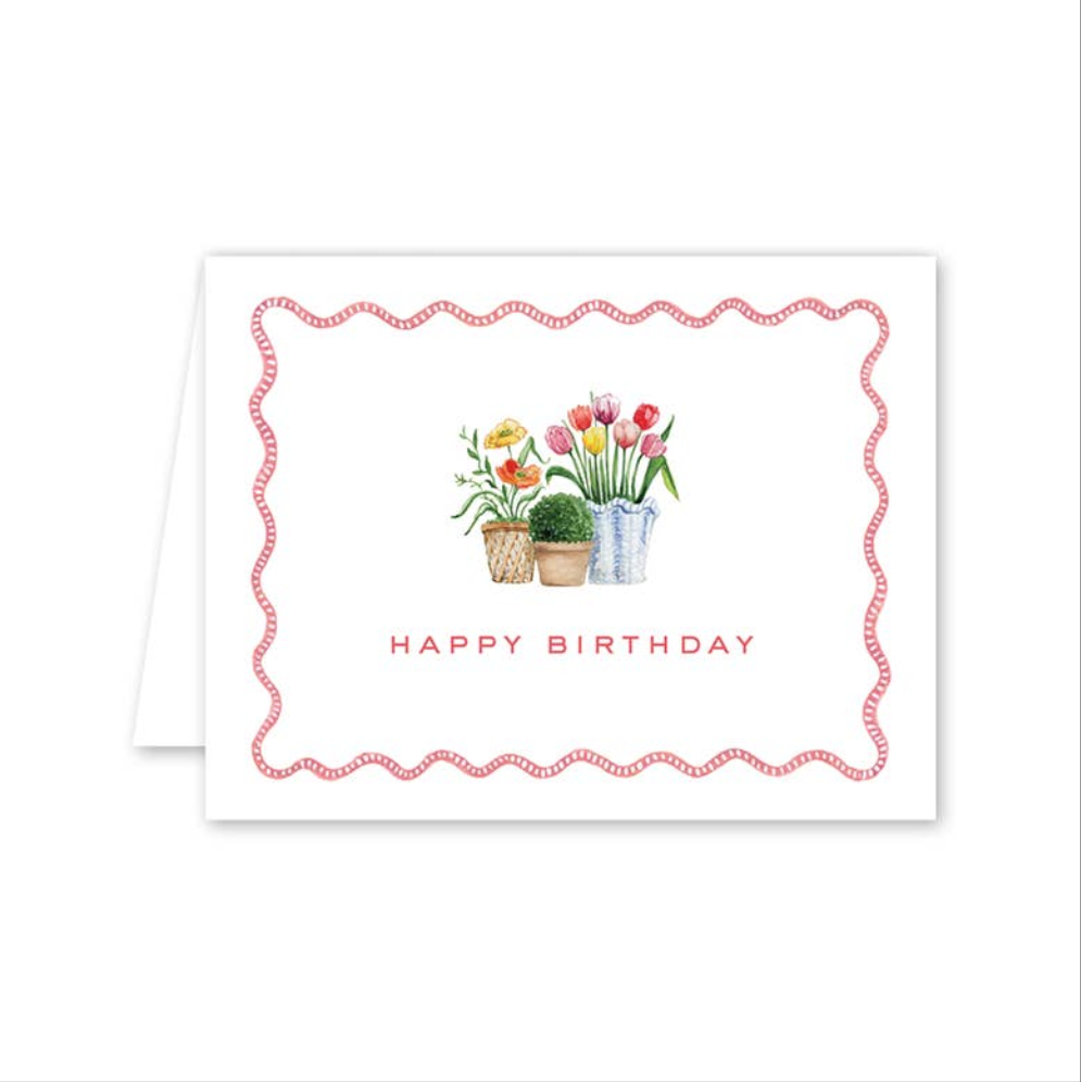 Flower Cart Birthday Card-Greeting Cards-LNH Edit