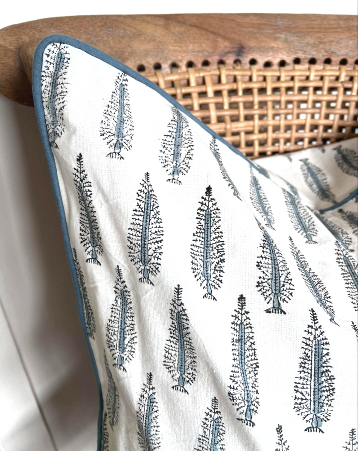 Poppy Blue Cushion Cover-Cushion Covers-LNH Edit