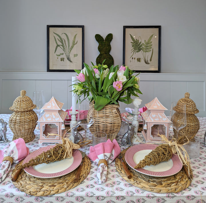 Round Water Hyacinth Placemat-Placemats-LNH Edit
