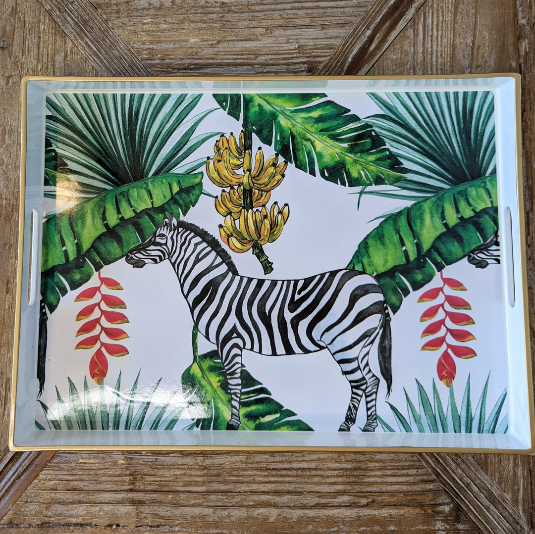 Zebra Printed Tray-Trays-LNH Edit