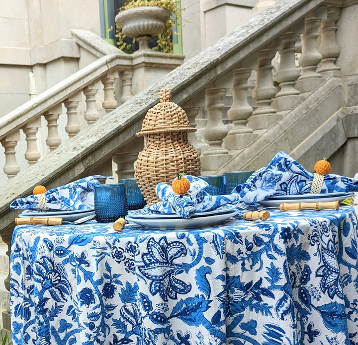 Orange hand woven Napkin Rings, Sold individually-Napkin Rings-LNH Edit