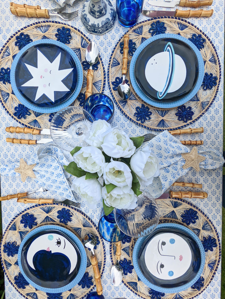 Starry Night Plates, Set of 4-Side Plates-LNH Edit
