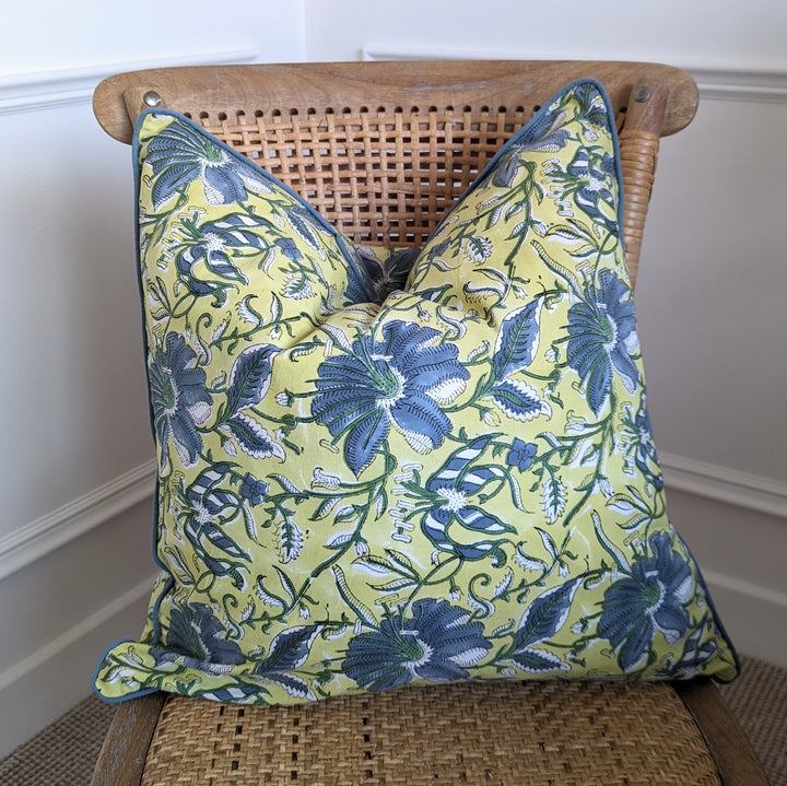 Petra Olive Cushion Cover-Cushion Covers-LNH Edit