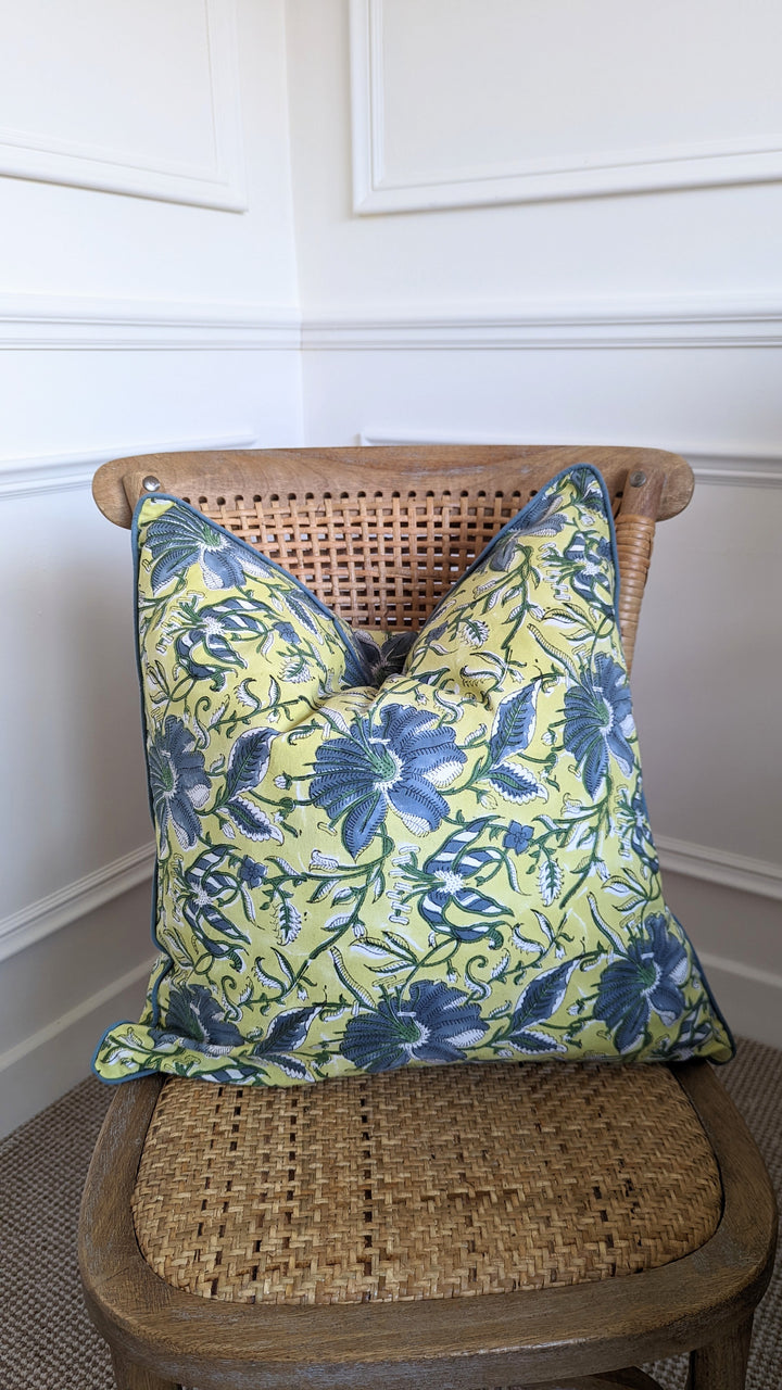 Petra Olive Cushion Cover-Cushion Covers-LNH Edit