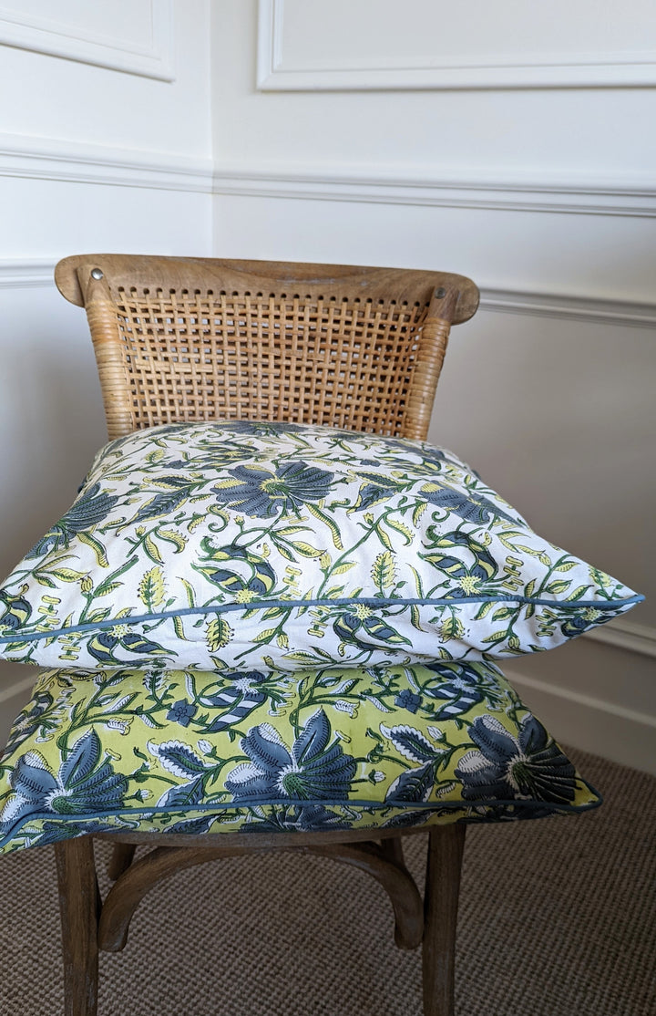Petra Olive Cushion Cover-Cushion Covers-LNH Edit