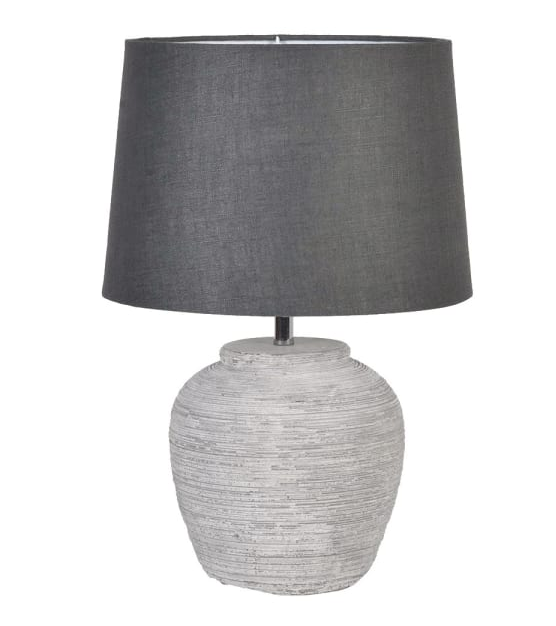 Stone Effect Lamp with Shade-Lamp Base-LNH Edit