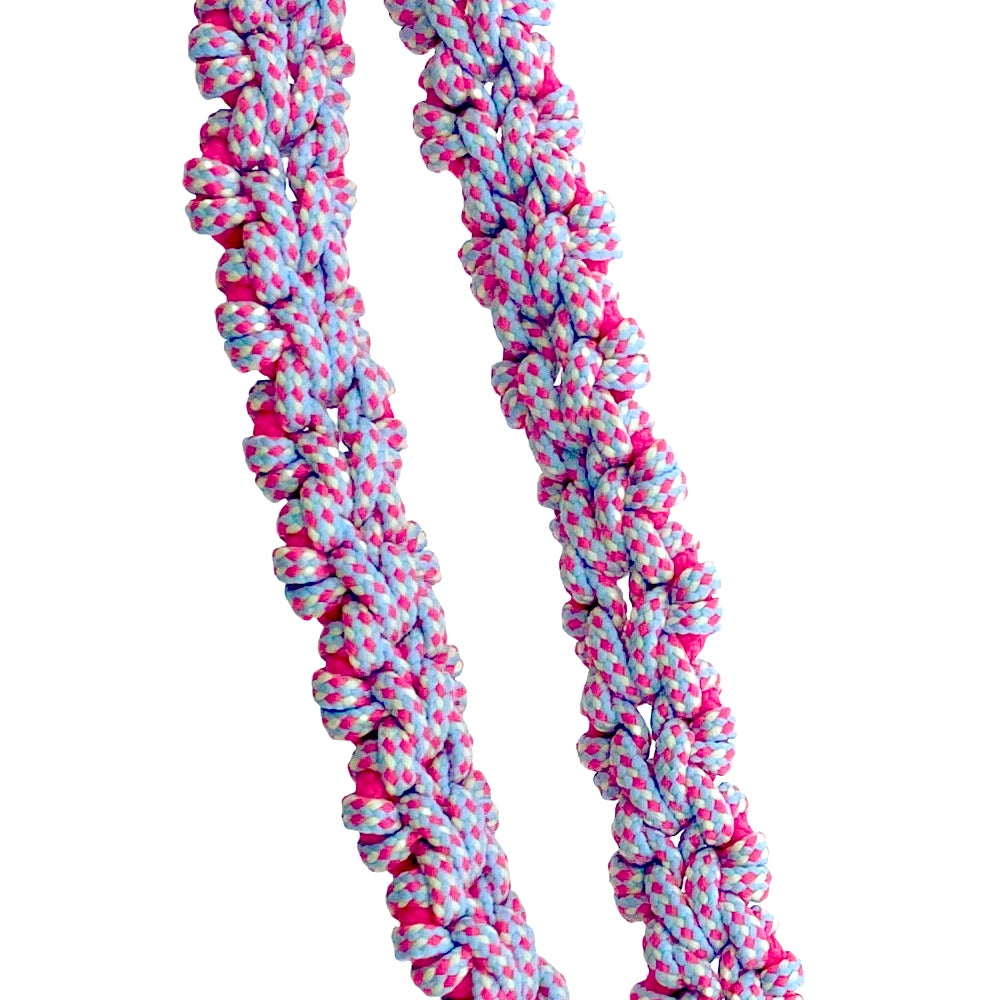 PINK &amp; BLUE ROPE LONG PHONE CHAIN