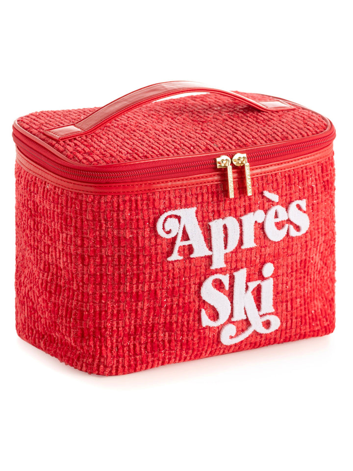 "APRES SKI" COSMETIC CASE, RED