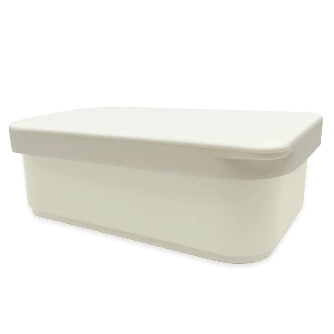 Pre order Stainless steel lunchbox with silicone lid: White--LNH Edit