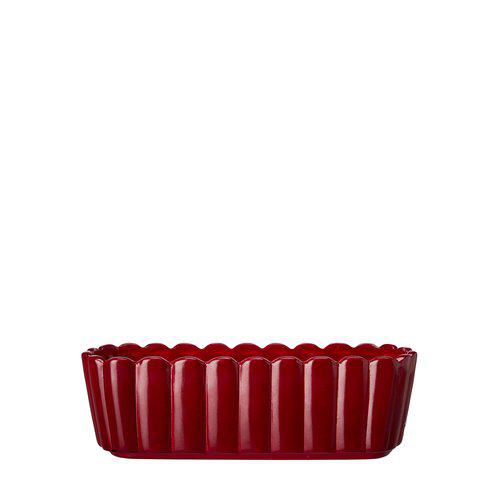 EDNA Red Oval Planter