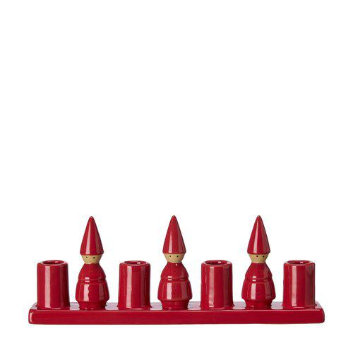 Santa red Candle Holder