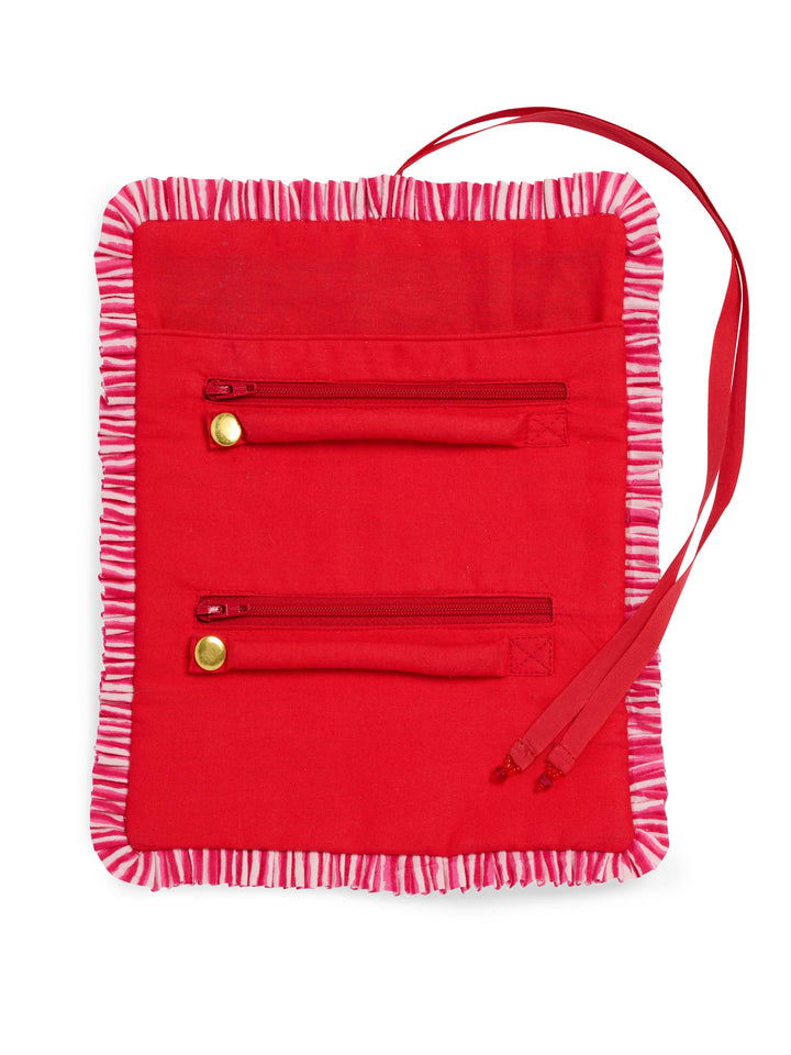 ELLE JEWELRY ROLL: RED