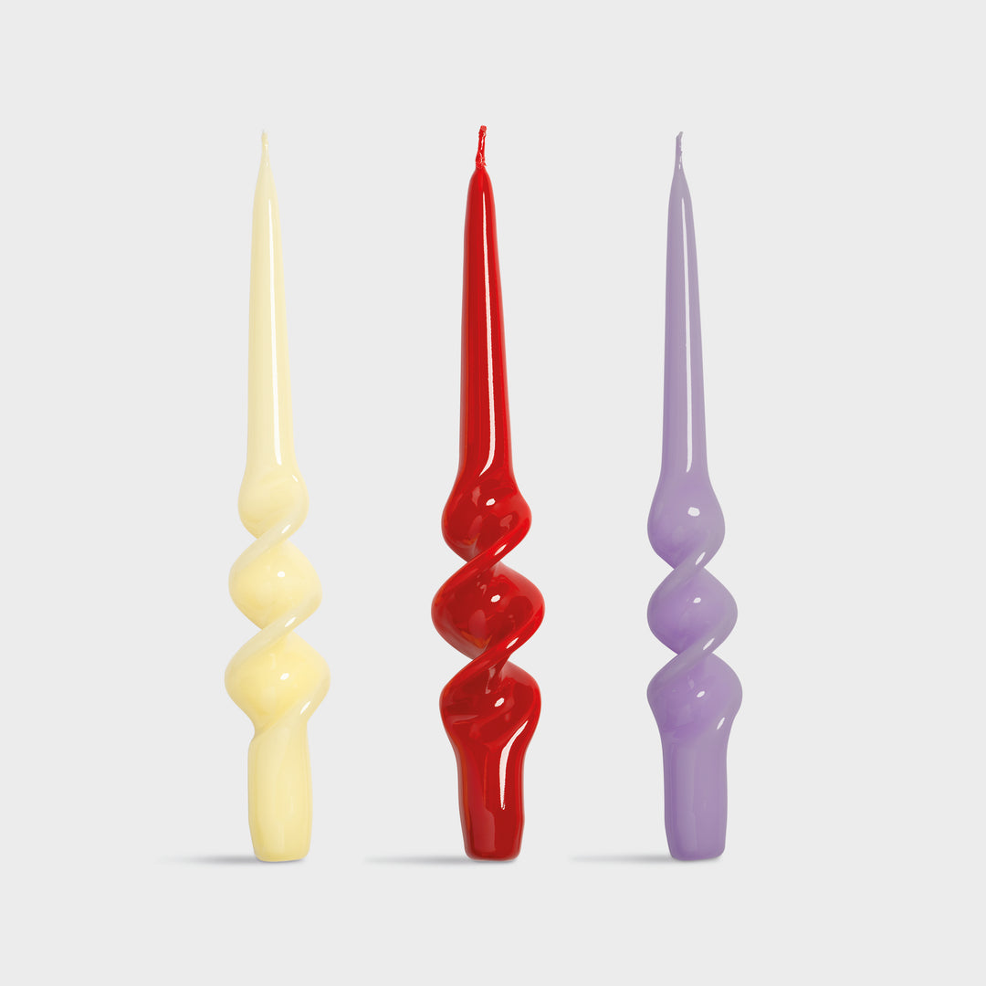 Candle alpha sunset set of 3