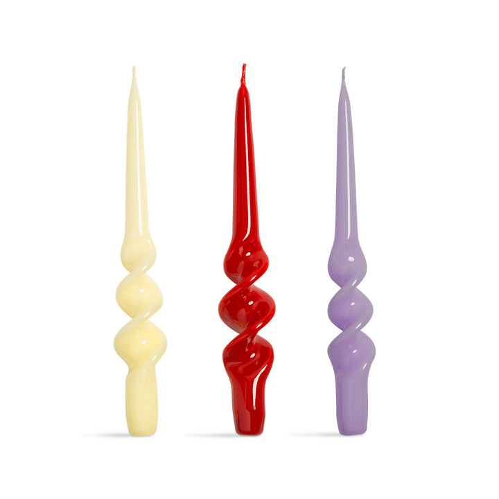 Candle alpha sunset set of 3