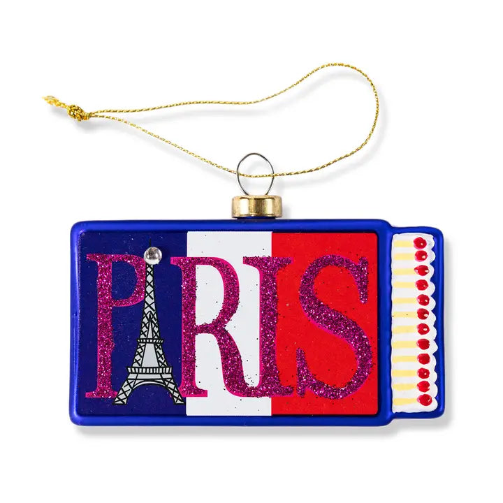 Matchbox Ornament - Paris