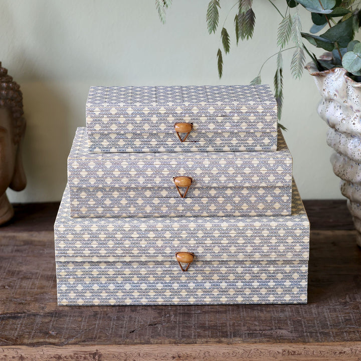 Amilly Box in bamboo set of 3