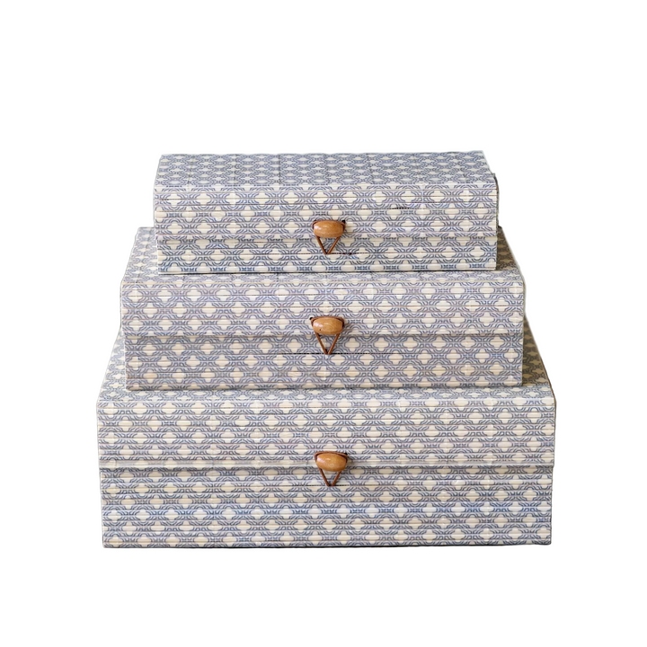 Amilly Box in bamboo set of 3