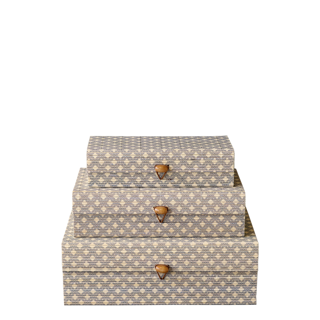 Amilly Box in bamboo set of 3
