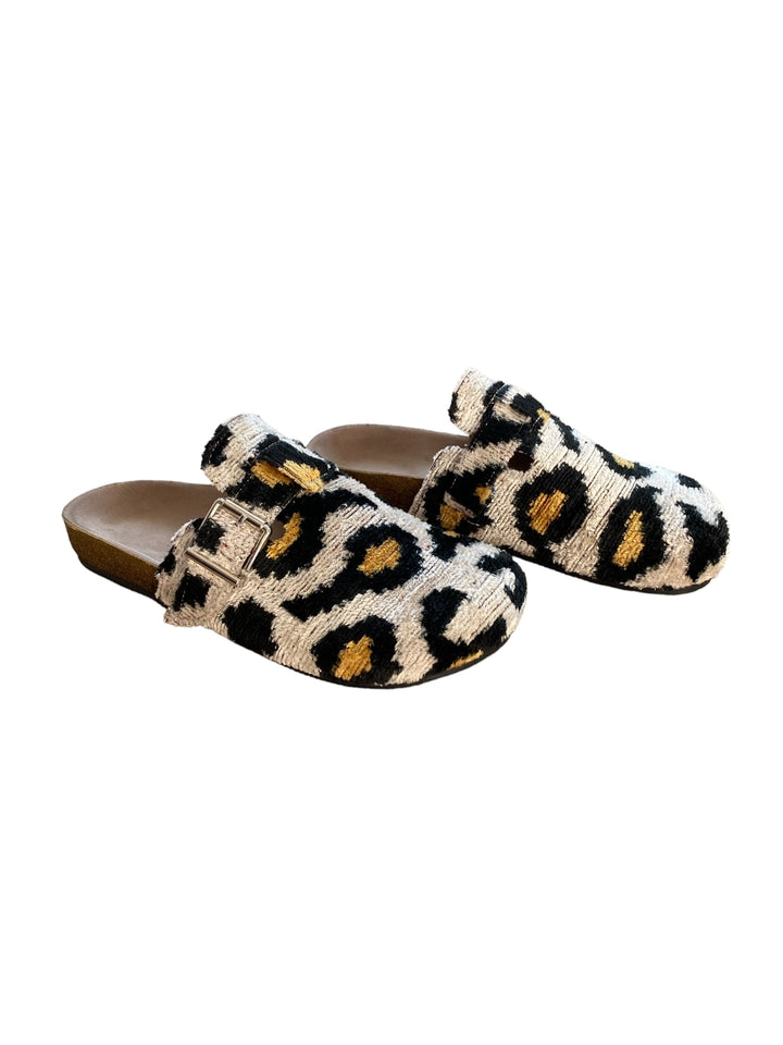 Silk Velvet Leopard Mule