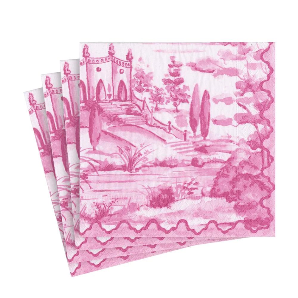 Tuscan Toile Paper Lunch Napkins-Paper Napkins-LNH Edit
