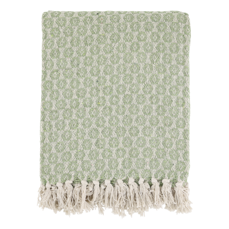 Aix Sage cotton throw
