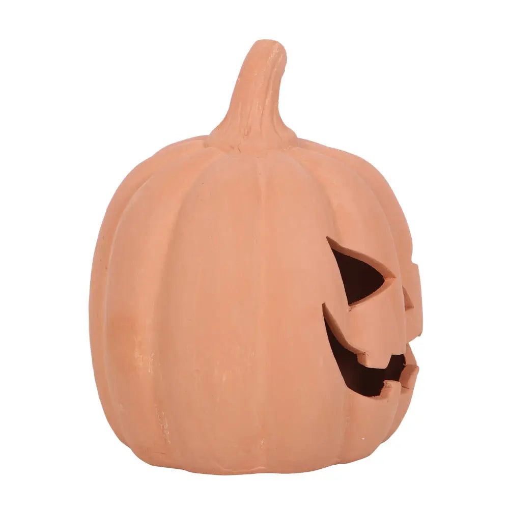 Terracotta Halloween Pumpkin 15cm