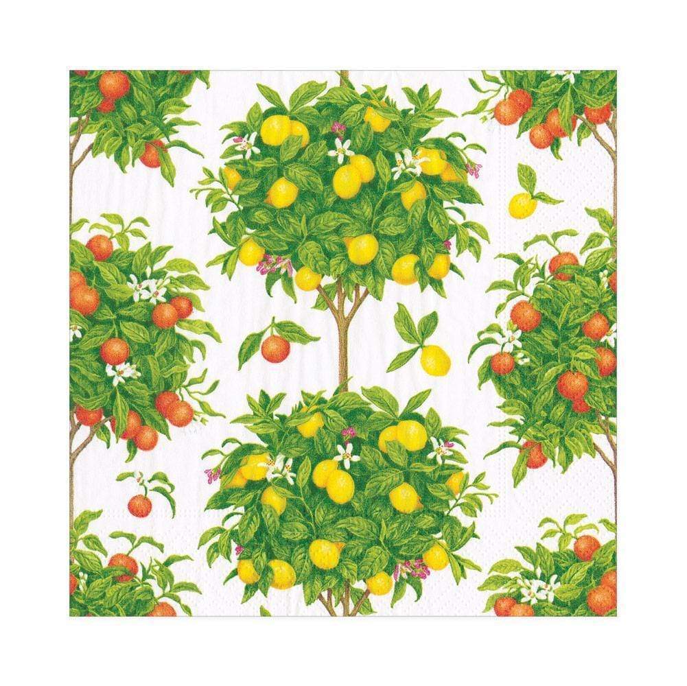 Citrus Topiaries Paper Lunch Napkins-Paper Napkins-LNH Edit