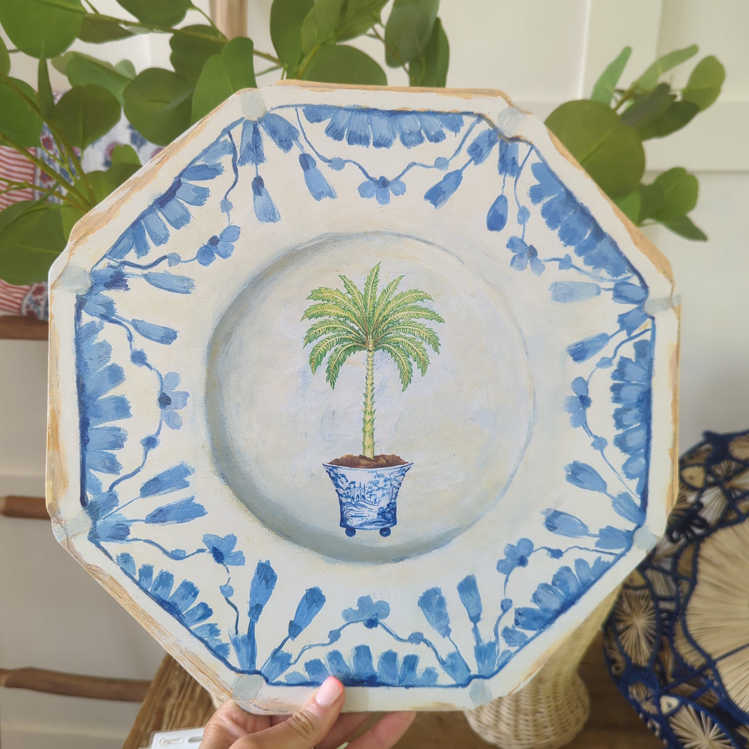 Potted Palms Die-Cut Placemat , Sold individually-Placemats-LNH Edit