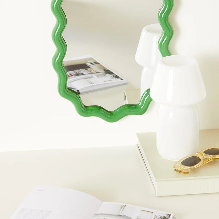 Zigzag Green Mirror-Mirrors-LNH Edit