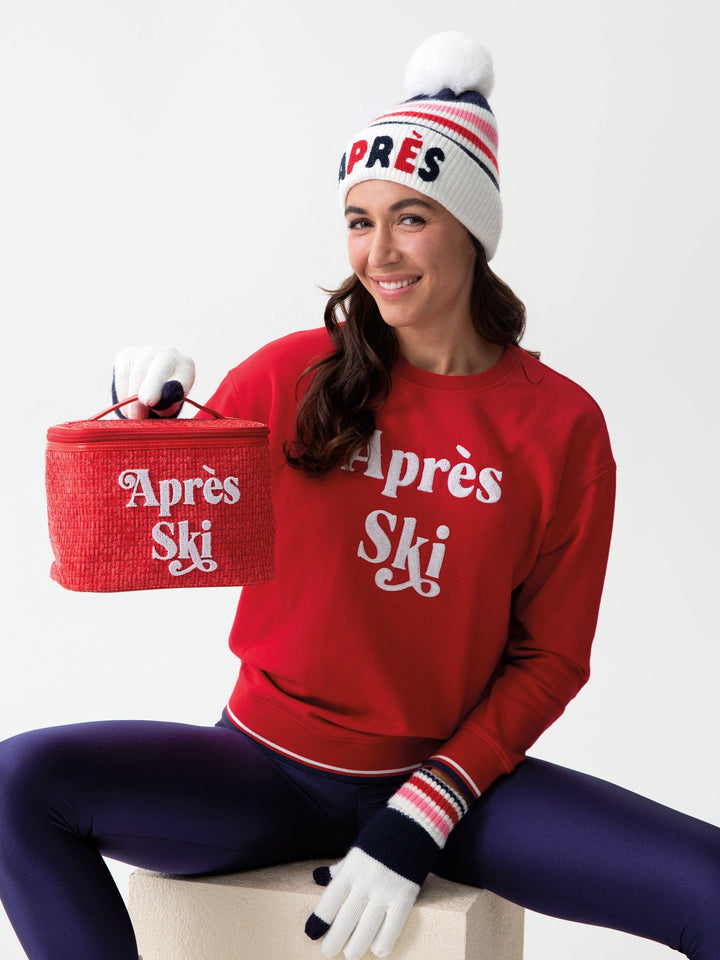 "APRES SKI" COSMETIC CASE, RED