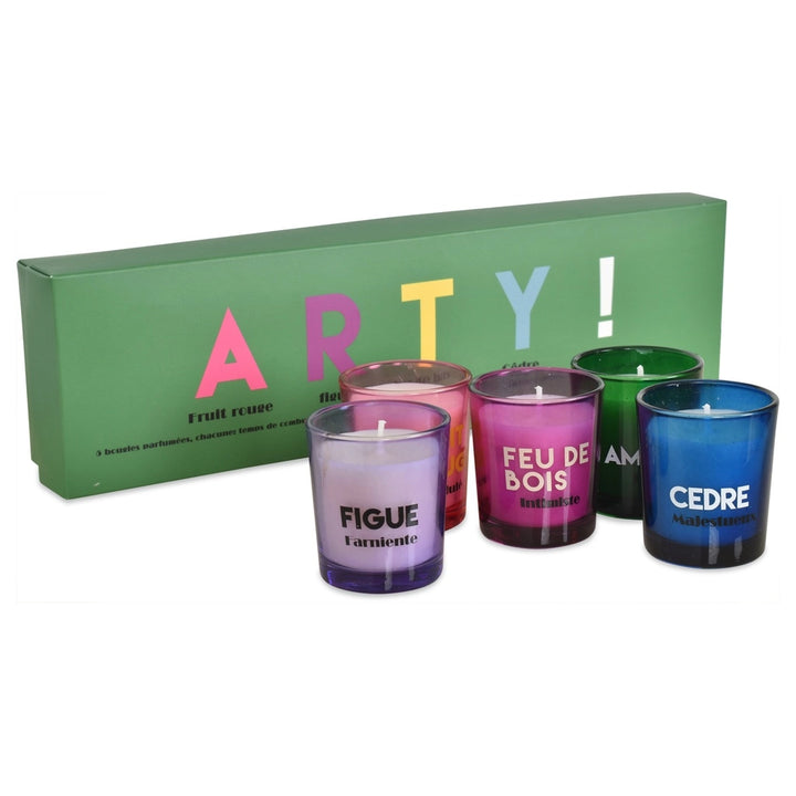 Set of 5 Arty Candles-Scented Candles-LNH Edit